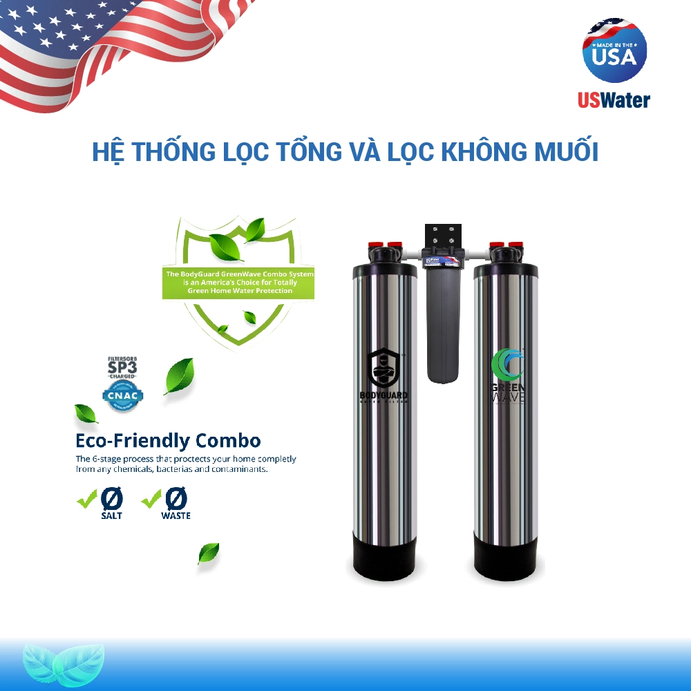 Hệ thống lọc tổng và lọc không muối BodyguardGreenwave