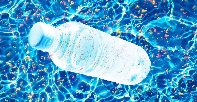 nhựa nano trong nước đóng chai