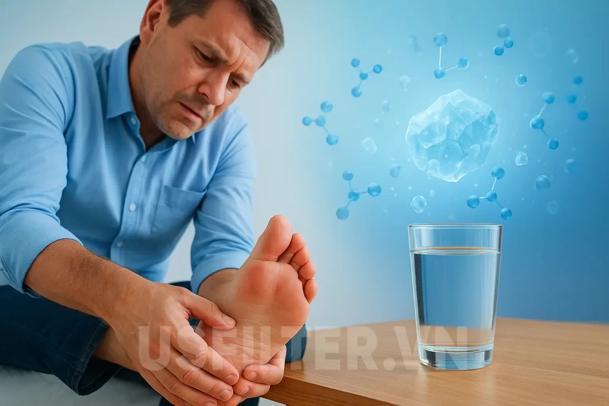 Nước ion kiềm và bệnh gout - giải pháp hỗ trợ tự nhiên